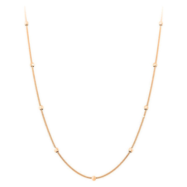 Troli Ružovo pozlátený guličkový náhrdelník 66585078