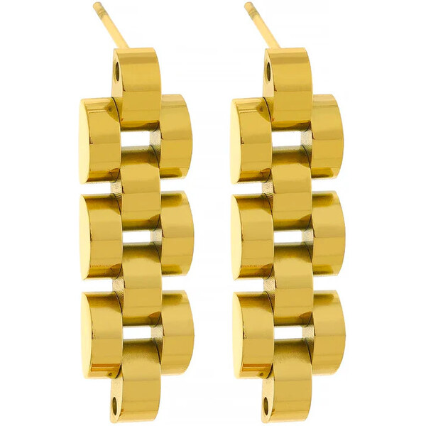 Troli Moderné pozlátené náušnice z ocele VAAXF060G 66581139