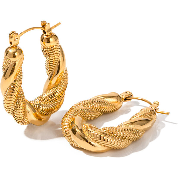 Troli Luxusné pozlátené náušnice kruhy VAAJDE202010G 66590065