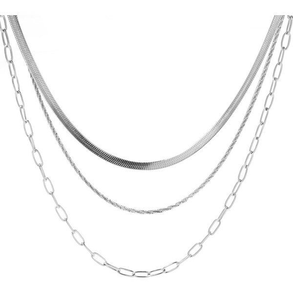 Troli Trojitý oceľový náhrdelník VAAJDNW2308015S 67018439