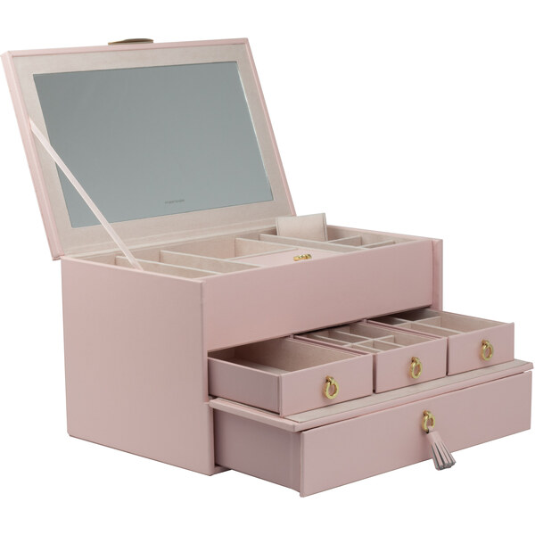 Friedrich Lederwaren Dizajnová ružová šperkovnica Aurora 27038-9 66593129