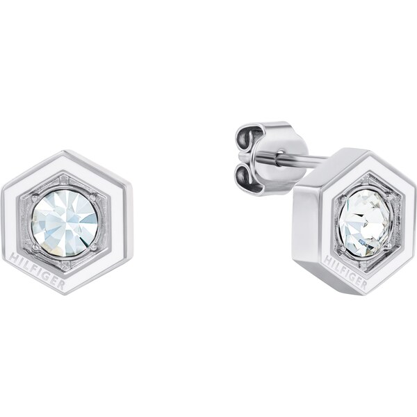 Tommy Hilfiger Módne oceľové náušnice s kryštálom Geometric 2780859 66589581