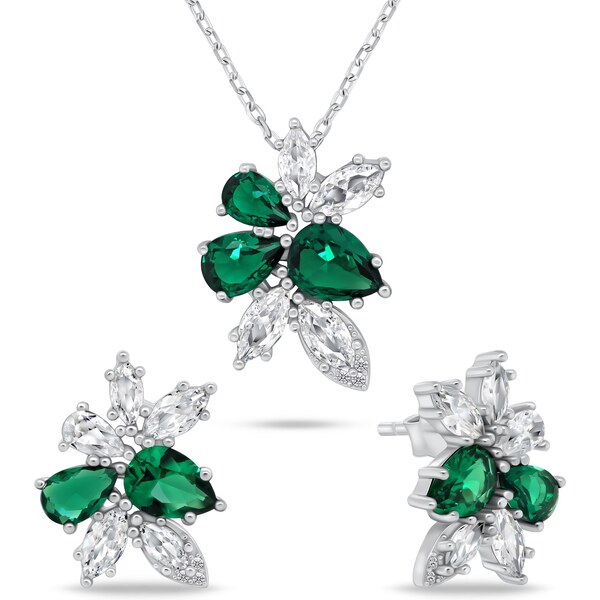 Brilio Silver Očarujúce strieborný set šperkov so zirkónmi SET248WG 66596296