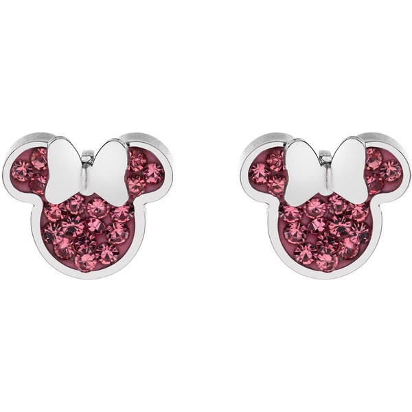 Disney Pôvabné oceľové kôstky so zirkónmi Minnie Mouse E600177RPL-B.CS 66580742