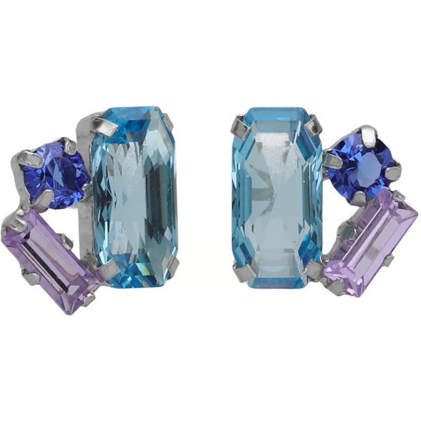 Victoria Cruz Blyštivé strieborné náušnice s kryštálmi Inspire A4679 66579764