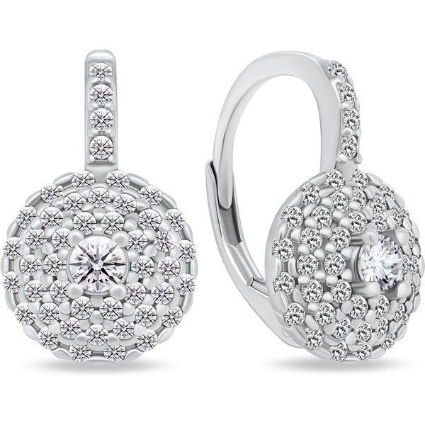 Brilio Silver Úchvatné strieborné náušnice so zirkónmi EA12W 66592366