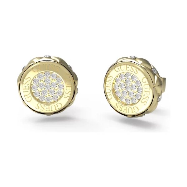 Guess Módne pozlátené kôstky so zirkónmi Stylish Guess JUBE04595JWYGT 66581876