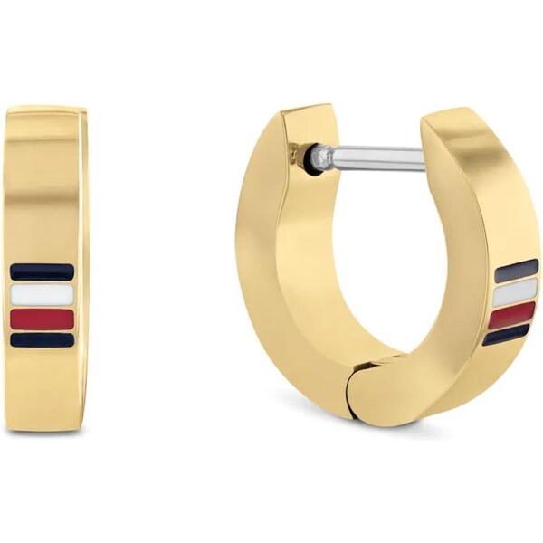 Tommy Hilfiger Pozlátené kruhové náušnice Men`s Earrings 2790586 66582772