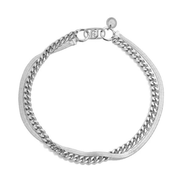 Liu Jo Elegantný dvojitý náhrdelník z ocele Fashion LJ2781 66585982
