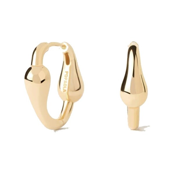 PDPAOLA Štýlové pozlátené náušnice Cycle Hoops Essentials AR01-C83-U 66590717