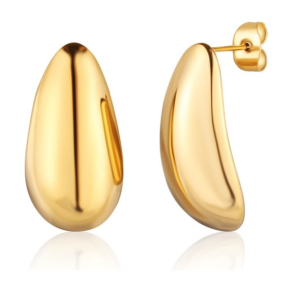 JVD Módne pozlátené náušnice Tear Drop SSSE0154X20GO00 66581093