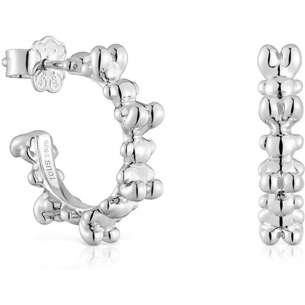 Tous Strieborné kruhové náušnice Bold Bear 1004194700 66580537