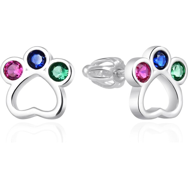 Agato Hravé strieborné náušnice Labky AGT-E018SC 66593120