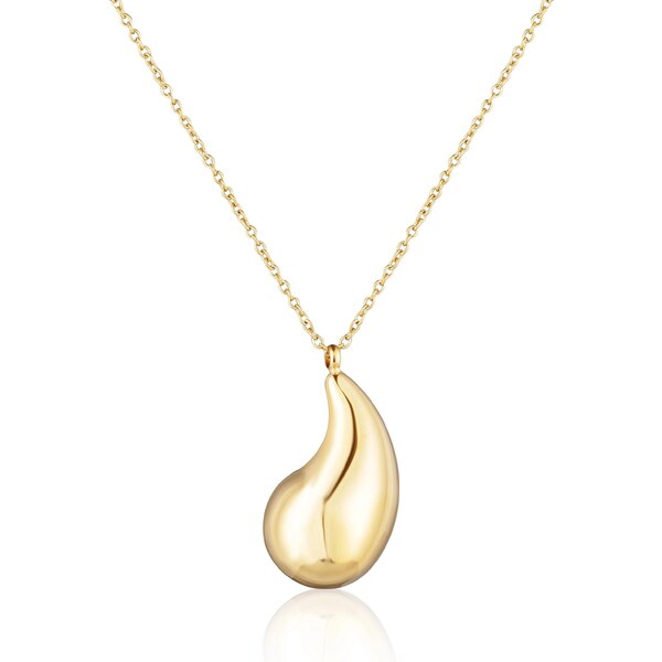 JVD Pôvabný pozlátený náhrdelník z ocele Tear Drop SSSN0091X20GO45 66592036