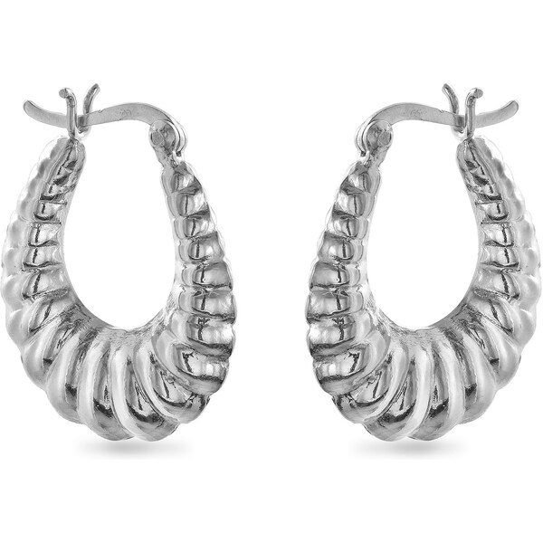 AGAIN Jewelry Módne strieborné náušnice kruhy AJNS0064 66586145