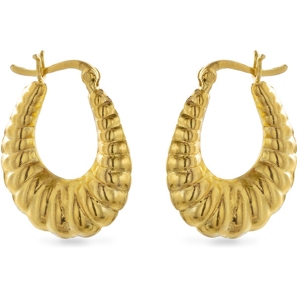 AGAIN Jewelry Módne pozlátené náušnice kruhy AJNS0065 66593960