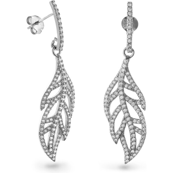 AGAIN Jewelry Visiace strieborné náušnice s kubickými zirkónmi 66591327