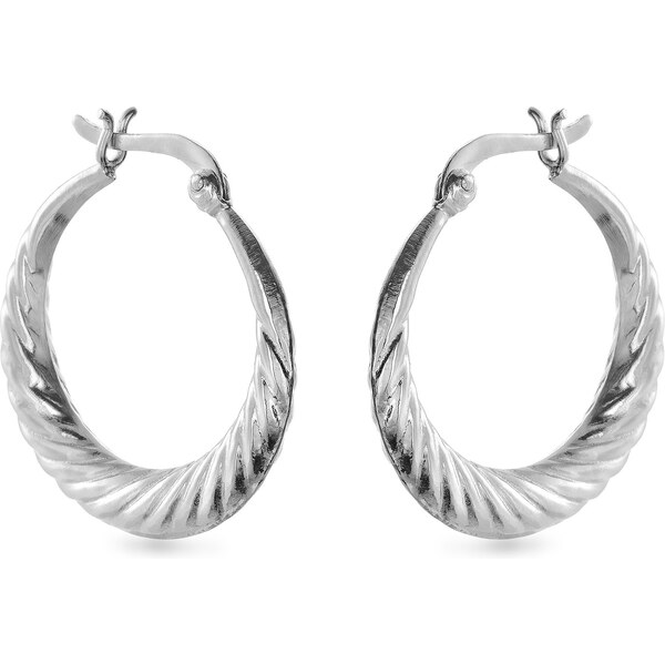 AGAIN Jewelry Štýlové strieborné náušnice kruhy AJNS0062 66582559