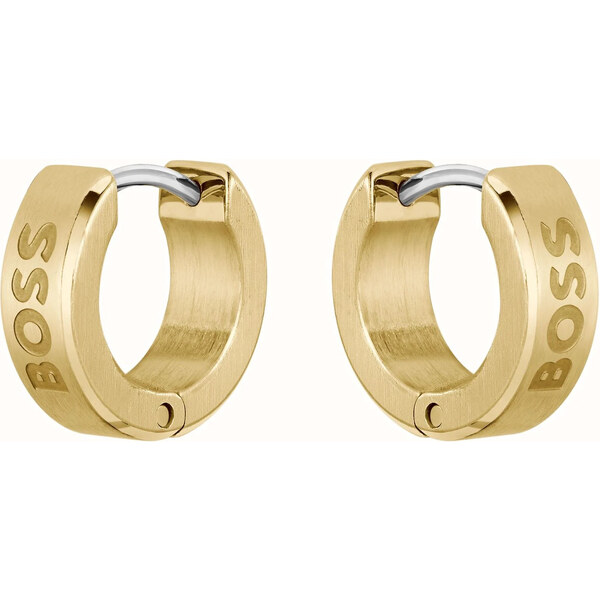 Hugo Boss Nadčasové pozlátené kruhy Odell 1580655 66594704