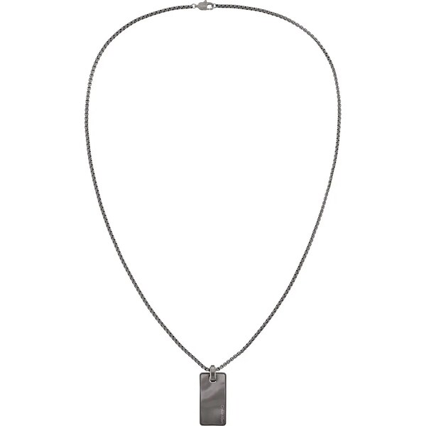 Calvin Klein Štýlový oceľový náhrdelník pre mužov Metallic Waves 66590137