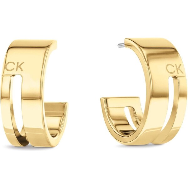 Calvin Klein Nadčasové kruhové náušnice Geometric Essentials 35000676 66582253