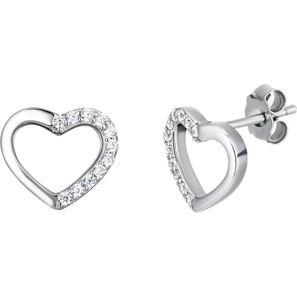 Preciosa Srdiečkové náušnice s kubickou zirkóniou True Love Royal 66579153