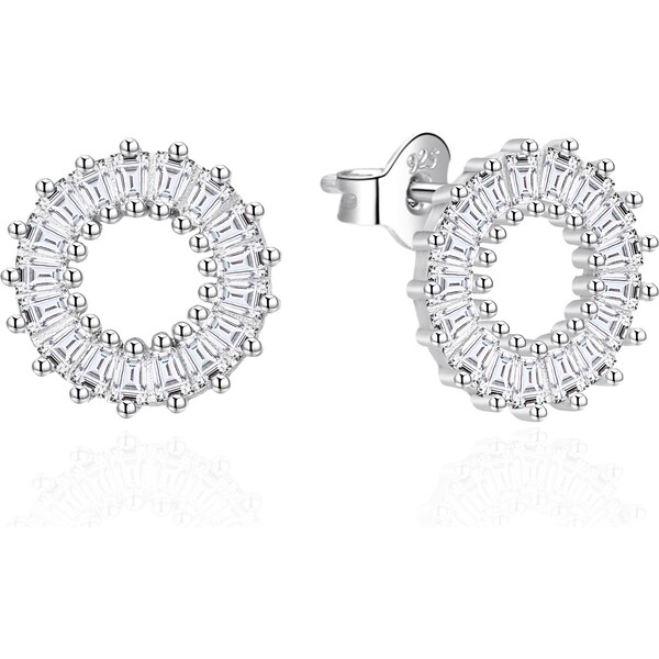 Agato Strieborné náušnice s čírymi zirkónmi AGT-E088PW 66586363