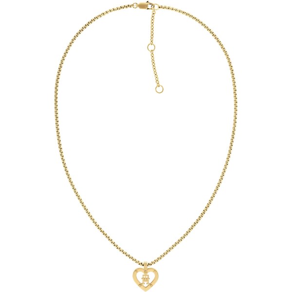 Tommy Hilfiger Štýlový pozlátený náhrdelník Monogram Heart 2780918 66580135
