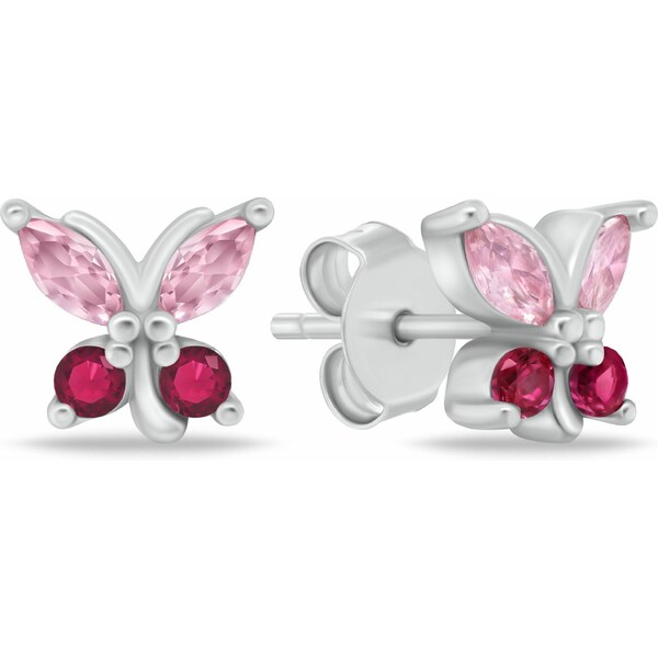 Brilio Silver Hravé strieborné náušnice Motýlik so zirkónmi EA1115WP 66591446