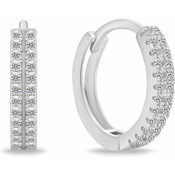 Brilio Silver Nadčasové strieborné kruhy so zirkónmi EA1076W 66593177