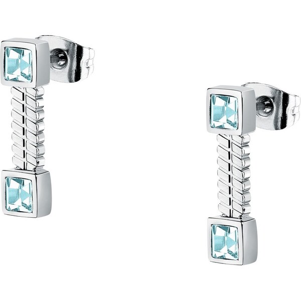 Morellato Oceľové visiace náušnice s kryštálmi Gioia SAVY41 66579301