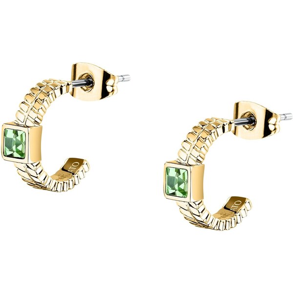 Morellato Pozlátené náušnice so zelenými kryštálmi Gioia SAVY42 66580264