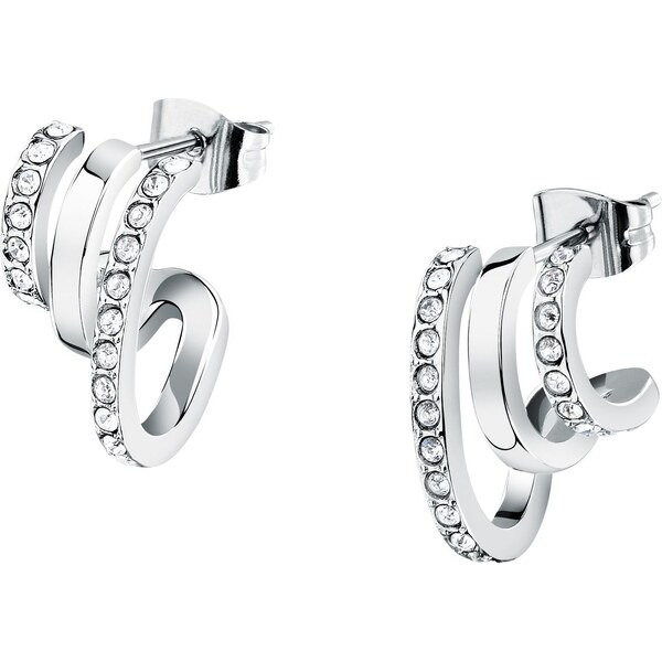 Morellato Moderné oceľové náušnice s kryštálmi Creole SAUP31 66584609