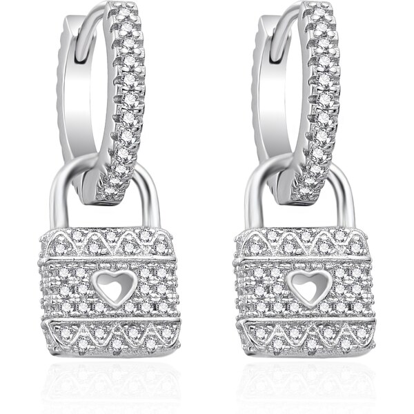 Agato Krásne strieborné náušnice 2v1 Zámky AGT-E139KW 66581771