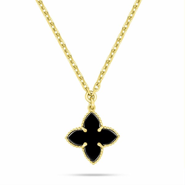 Brilio Silver Pozlátený kvetinový náhrdelník pre ženy NCL193YBC 66585866