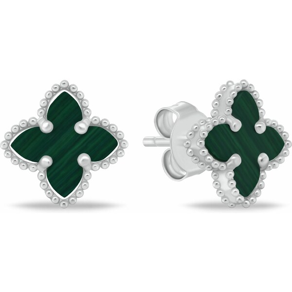 Brilio Silver Nadčasové kvetinové náušnice zo striebra EA1156WG 66594484