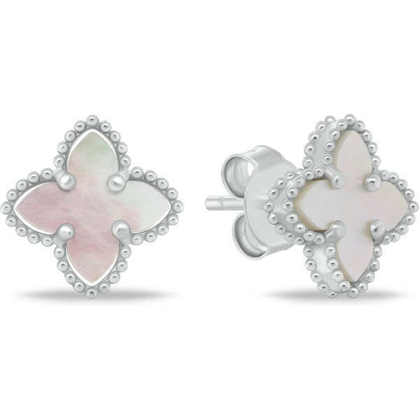 Brilio Silver Pôvabné kvetinové náušnice zo striebra EA1156W 66587683