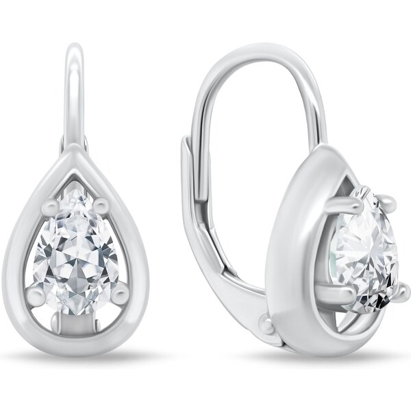 Brilio Silver Visiace strieborné náušnice so zirkónmi EA1163W 66586154