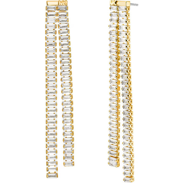 Michael Kors Dlhé pozlátené náušnice Brilliance Kors MKJ8416CZ710 66578817
