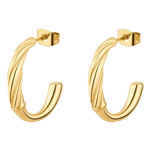 Brosway Polkruhové pozlátené náušnice z ocele Amy BAY27 66593914