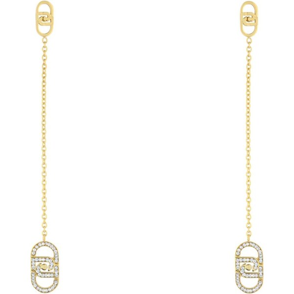 Liu Jo Pozlátené dlhé náušnice s kryštálmi LJ2906 66593413