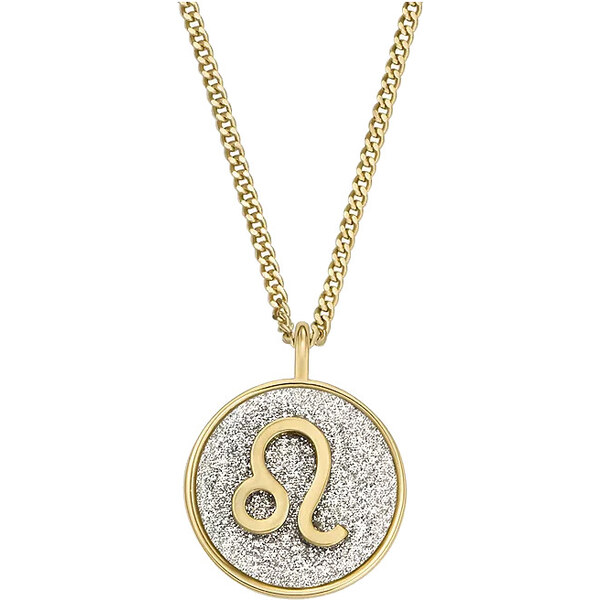 Fossil Pozlátený náhrdelník znamenia Lev JOA00950710 66587268