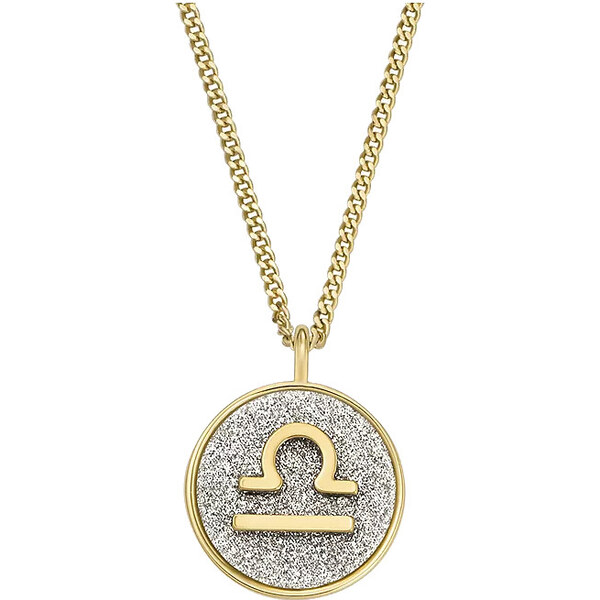 Fossil Pozlátený náhrdelník znamenia Váhy JOA00952710 66593066