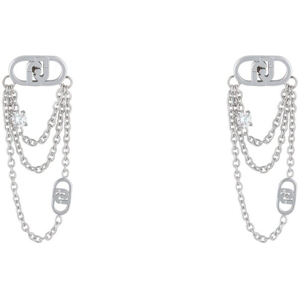 Liu Jo Luxusné oceľové náušnice s kryštálmi LJ2904 66596159