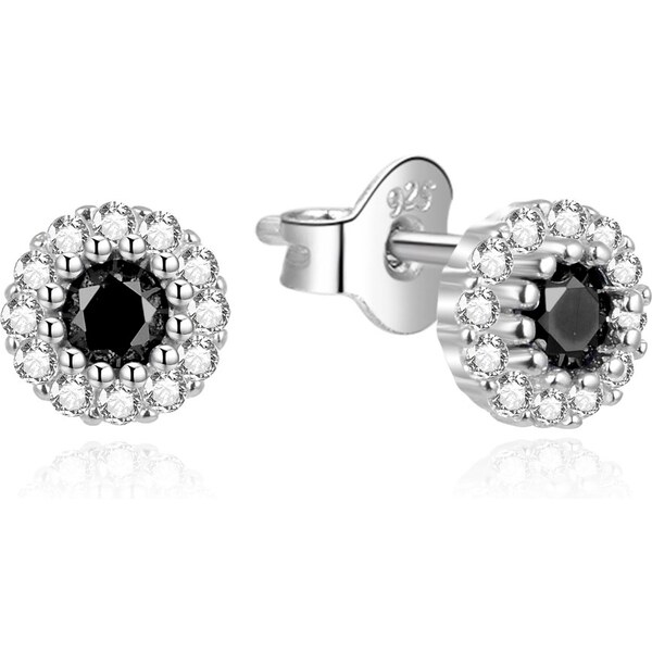 Agato Trblietavé strieborné náušnice so zirkónmi AGT-E002PBK 66581069