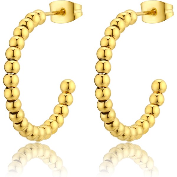 SAgapõ Pozlátené kruhové náušnice Chunky SHK40 66591760