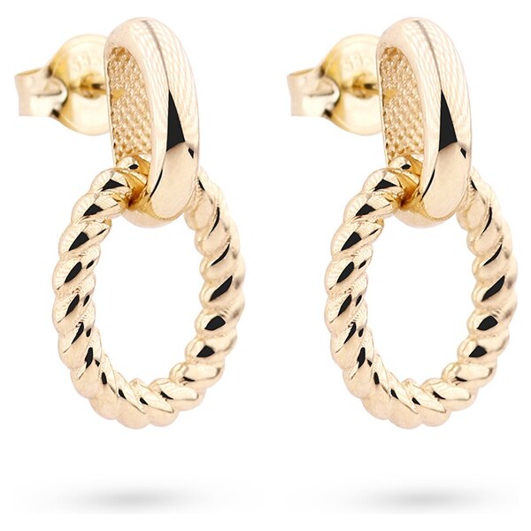 Cutie Jewellery Módne náušnice zo žltého zlata Z5028-20-X-1 66578248