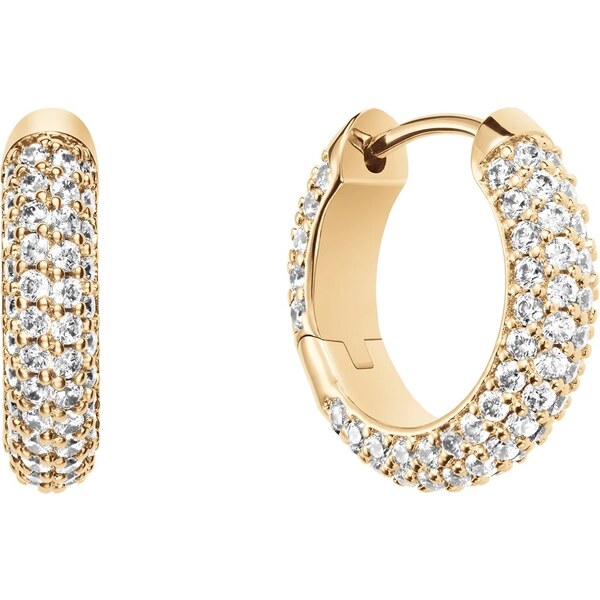 Daniel Wellington Trblietavé pozlátené kruhy Pavé DW00400642 66578479