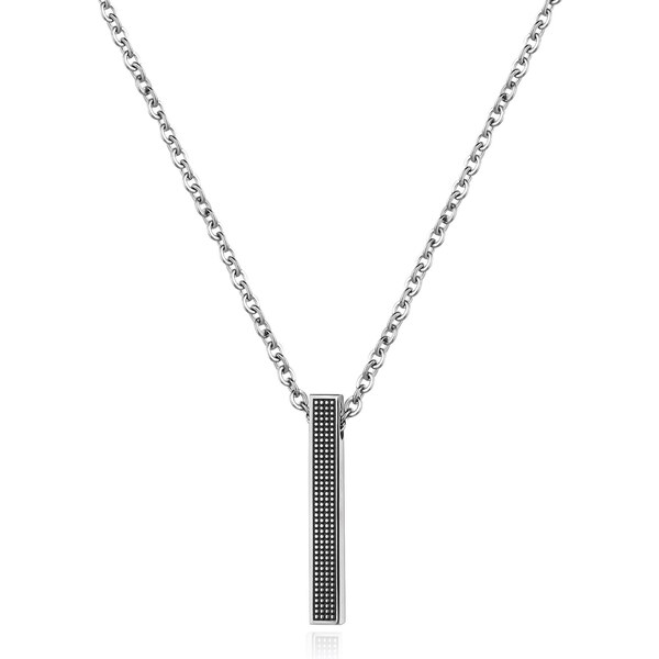 SAgapõ Moderný oceľový náhrdelník pre mužov Prúd SPD03 66590197