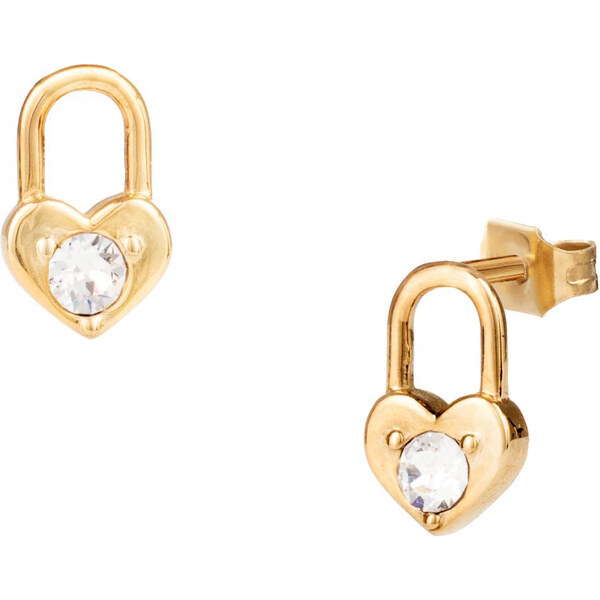 Liu Jo Slušivé pozlátené náušnice so zirkónmi Essential LJ2140 66590482